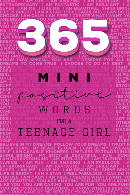 365 Positive Words for a Teenage Girl Mini Edition: PINK