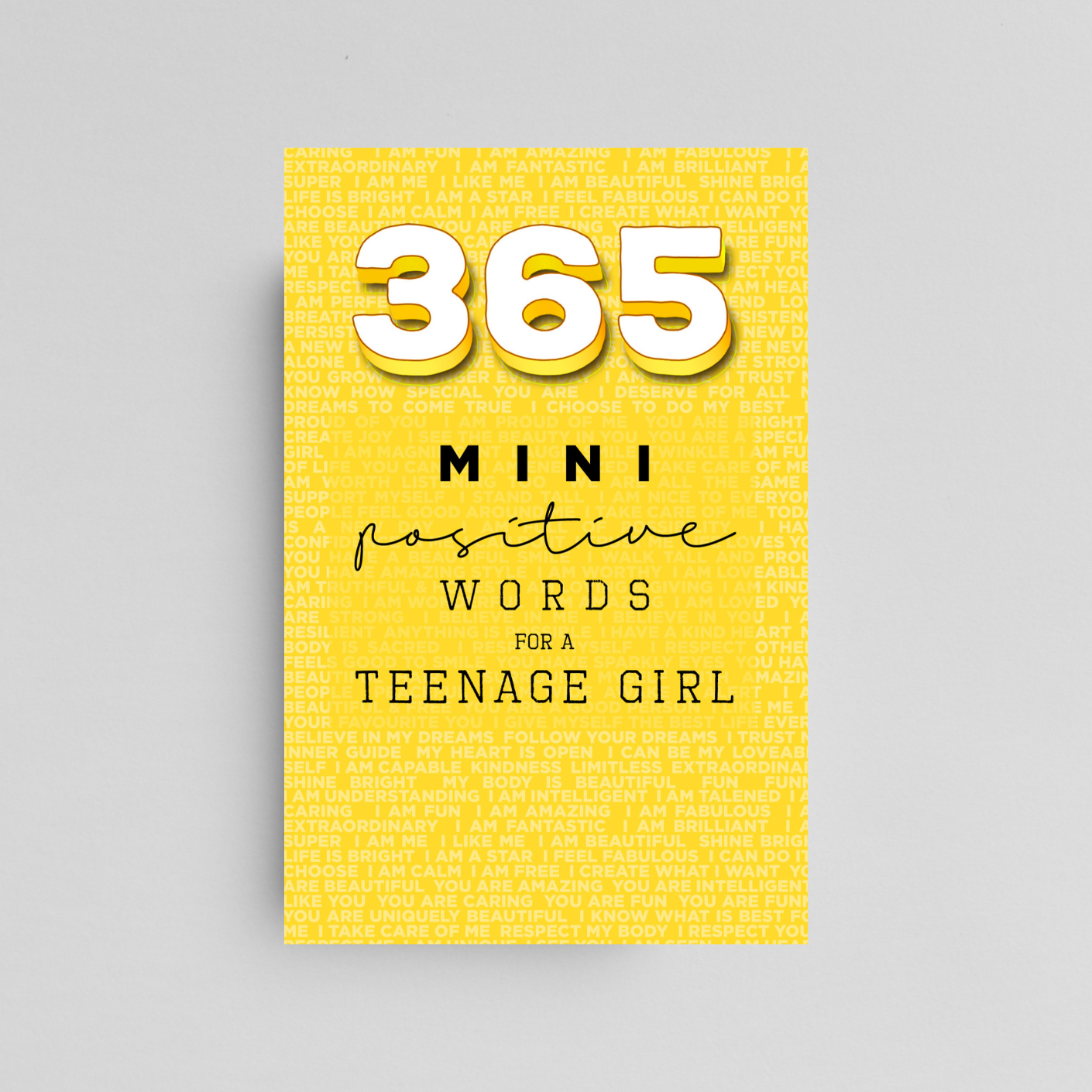 365 Positive Words for a Teenage Girl Mini Edition: YELLOW