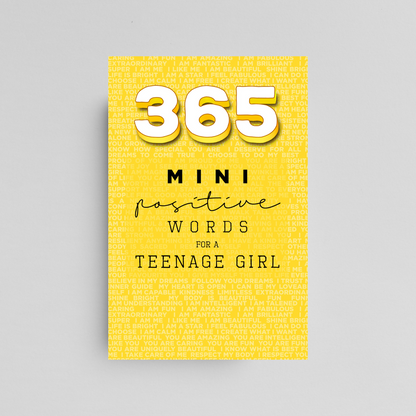 365 Positive Words for a Teenage Girl Mini Edition: YELLOW