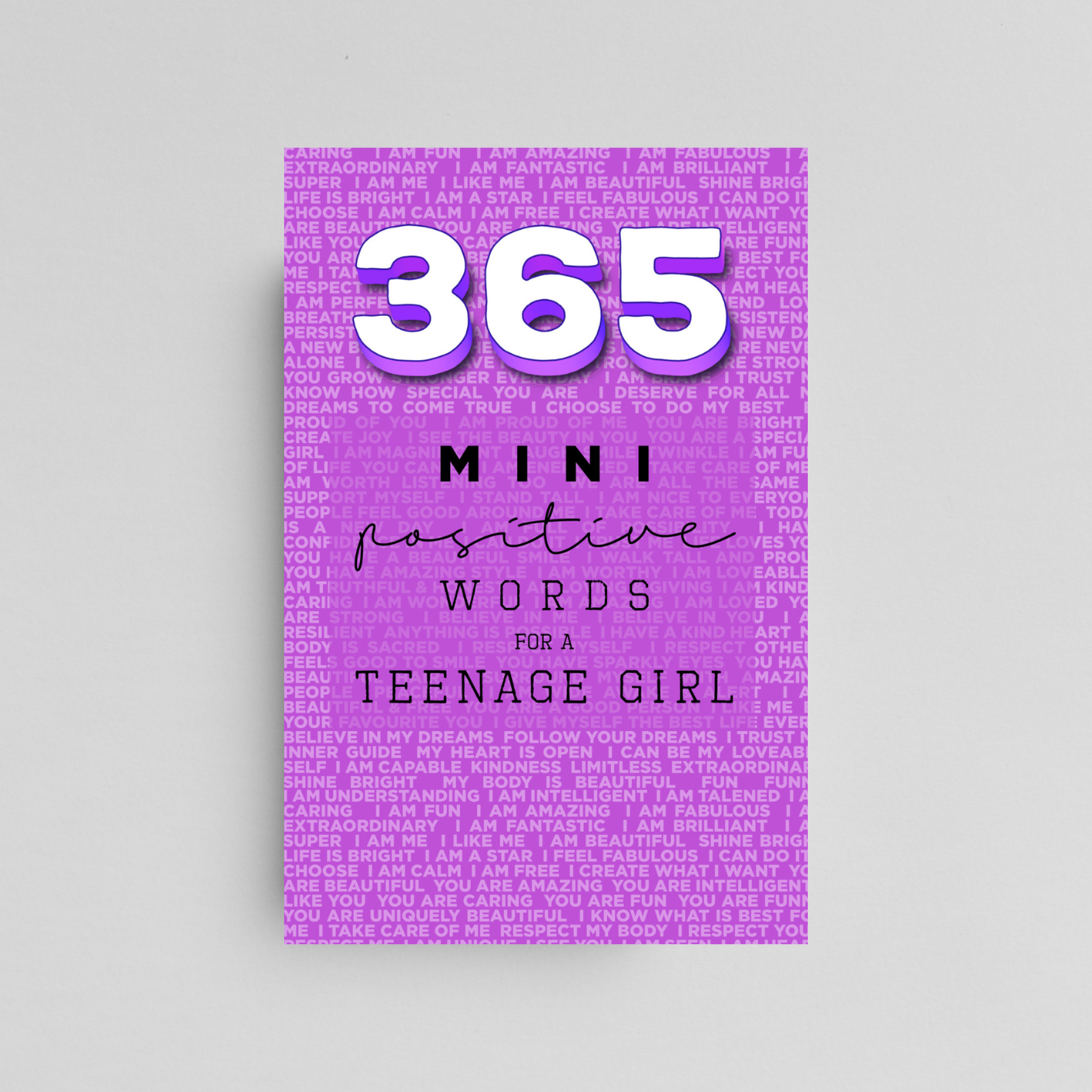 365 Positive Words for a Teenage Girl Mini Edition: PURPLE