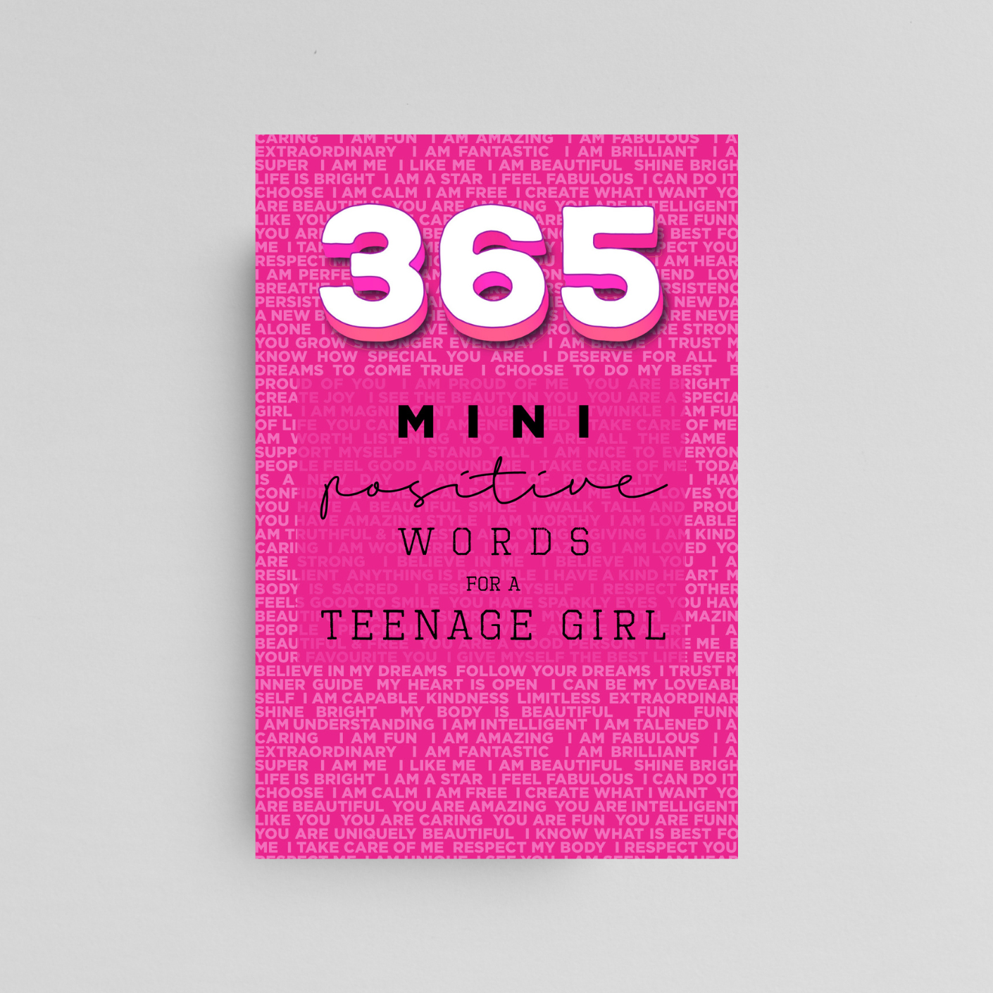 365 Positive Words for a Teenage Girl Mini Edition: PINK