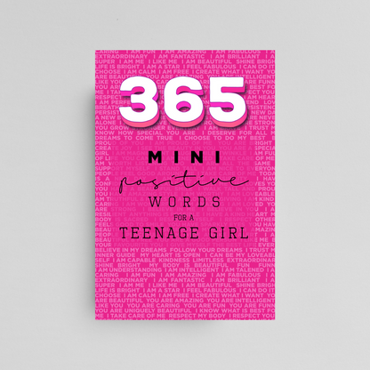 365 Positive Words for a Teenage Girl Mini Edition: PINK