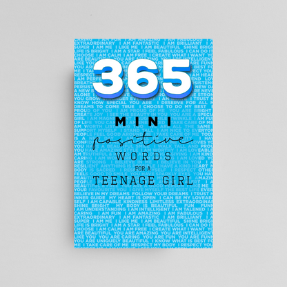 365 Positive Words for a Teenage Girl Mini Edition: BLUE